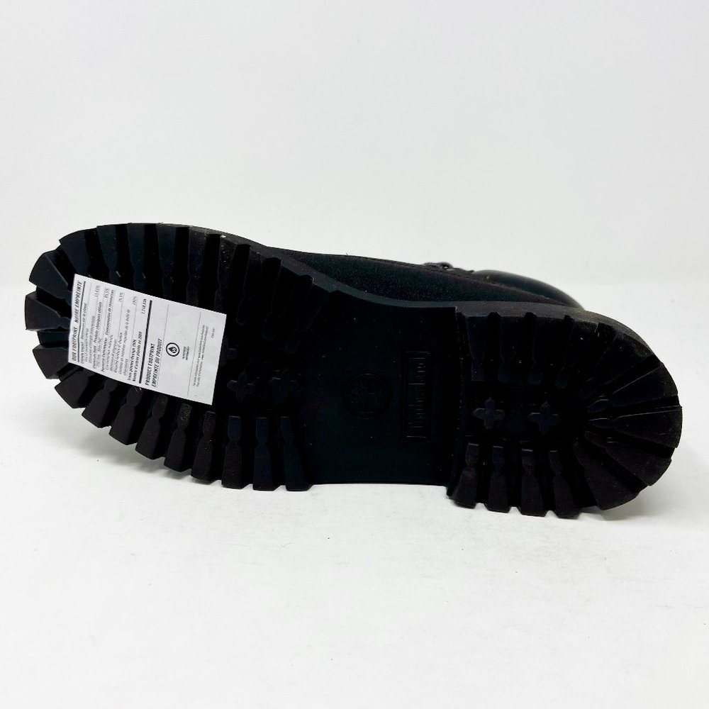 Timberland 6 Inch Waterproof Black Abrasion Resistant Black Kids Boots 34975 - Picture 5 of 5